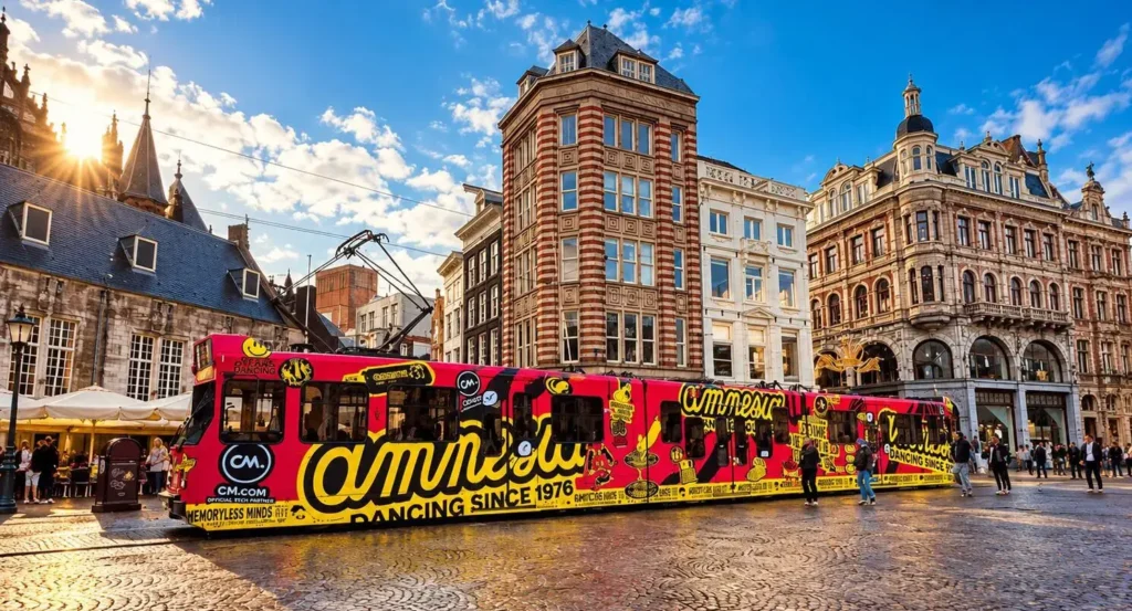 Amnesia x CM.com club tram tijdens Amsterdam Dance Event